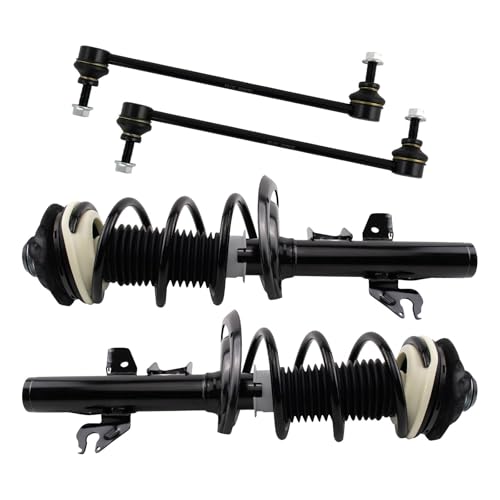 TRQ Front Suspension Kit Complete Strut & Coil Spring Assembly Sway Bar - style: PSA34632