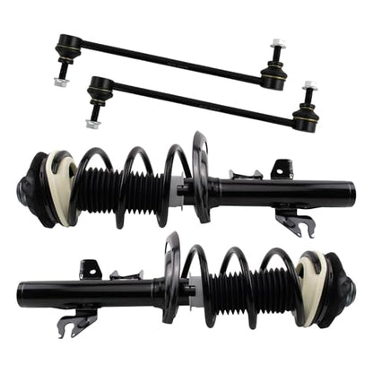TRQ Front Suspension Kit Complete Strut & Coil Spring Assembly Sway Bar - style: PSA34632