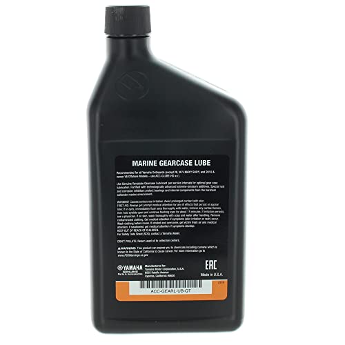 Yamaha New OEM 32 OZ. Lower Unit Gearcase Lube Quart, Acc-GEARL-UB-QT