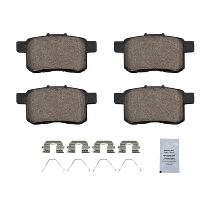 HUSCH Brake Kit Ceramic Brake Pads and Brake Rotors Fit for Acura TSX 09-14 - size: 31479+D1451