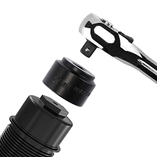 Mayouko 7 Pieces 3/8" Drive Low Profile Oil Filter Wrench Socket Set, Oil Filter Cap Remove and Install Tool Kit, 24mm, 25mm, 27mm, 28mm, 29mm, 32mm, 36mm, CR-V - size: 7PCS- 24,25,27,28,29,32,36mm