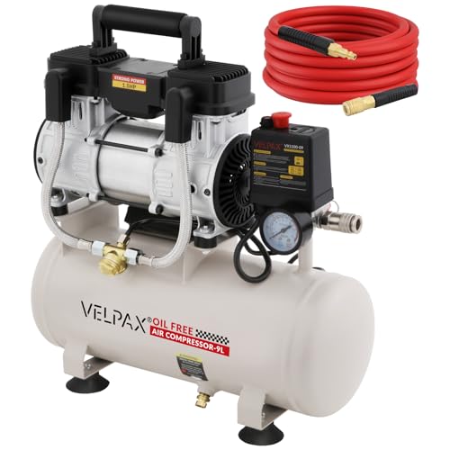매우 조용한 공기 압축기, 60dB, 2.4갤런 탱크, 오일 프리, 110V/60Hz 1.5HP, 6.71CFM@115PSI, 스프레이 페인팅, 자동 수리, 타이어 팽창, 목공 못에 적합한 공기 압축기 - size: 2.4 Gallon
