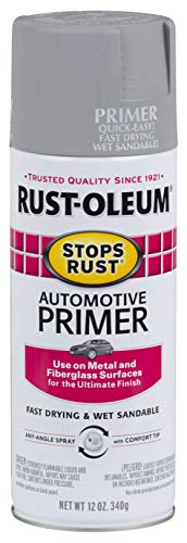 Rust-Oleum Stops Rust Automotive Primer Spray, Flat Light Gray - color: Flat Light Gray, size: 12 Ounce (Pack of 1)