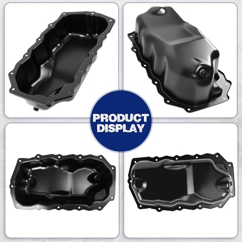 Transmission Oil Pan with Drain Plug, Fit for Jeep Liberty 2002-2005, Fit for Jeep Wrangler TJ 2003-2006, 2.4L, OE 53010491AA - size: 53010491AA