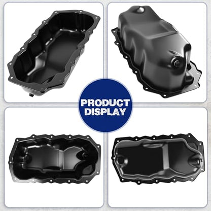 Transmission Oil Pan with Drain Plug, Fit for Jeep Liberty 2002-2005, Fit for Jeep Wrangler TJ 2003-2006, 2.4L, OE 53010491AA - size: 53010491AA