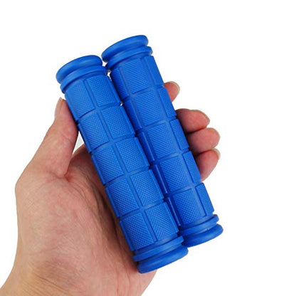 2 Pack Bicycle Bike Handlebar Scooter Streamers,1 Pack Bicycle Bell and Bicycle Handle Bar Grips - color: Light blue bell+Blue bike streamers+ Blue bike grips