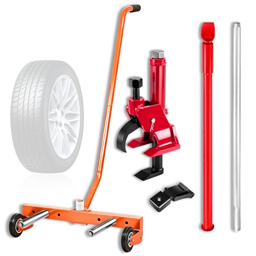 Manual Tire Bead Breaker and Tire Bead Breaker Slide Hammer and Tire Dolly for Tire Changing Tool Tire Changer Kit