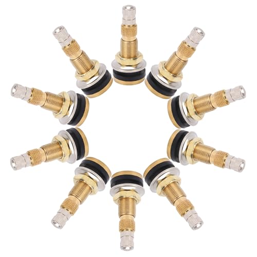 TR618A Tractor Air Liquid Valve Stems, Tubeless Clamp in Tire Valve Stem for Industrial Agricultural Wheels, Tractor, Grader (Pack of 10)