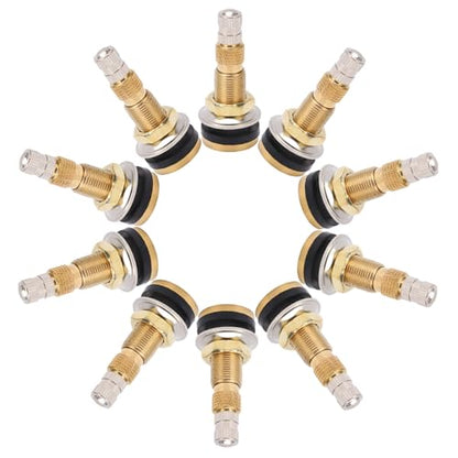 TR618A Tractor Air Liquid Valve Stems, Tubeless Clamp in Tire Valve Stem for Industrial Agricultural Wheels, Tractor, Grader (Pack of 10)