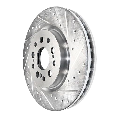 Detroit Axle - 4pc Drilled Slotted Brake Rotors for 2017-2021 Honda Clarity - size: 4R53306/kit