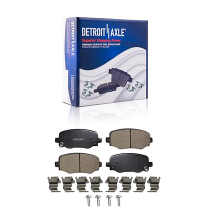 Detroit Axle - 8pc Brake Kit for Jeep 2015-2022 Renegade 2016-2020 500X - size: 8PR53084/KIT