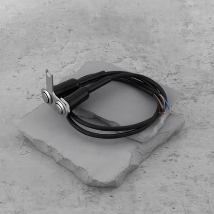 OTOTEC 12V LED Motorcycle Handlebar Switch Adjustable Mount Stainless Steel Momentary ON/Off Button Switch, Blue