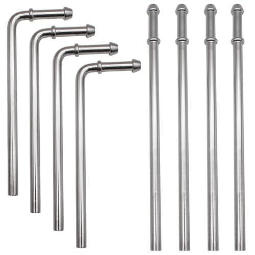 8PCS Exhaust Hangers 304 Stainless Steel 3/8"(10MM) Rod Car Exhaust Part - size: 8PCS 304 Stainless Steel Exhaust Hanger Rod