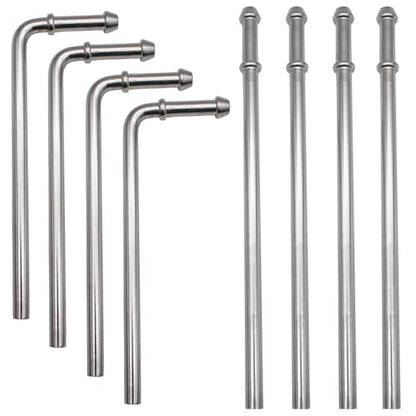 8PCS Exhaust Hangers 304 Stainless Steel 3/8"(10MM) Rod Car Exhaust Part - size: 8PCS 304 Stainless Steel Exhaust Hanger Rod