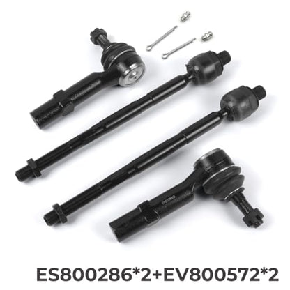 Front Inner & Outer Tie Rod End Kit for Chevy Traverse 2009-2017 - size: ES800286 EV800572