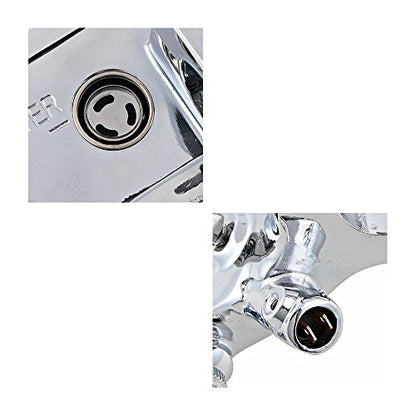 Motorcycle 1" Handlebar Clutch Lever Hydraulic Brake Master Cylinder + Control Switches Wiring Harness Chrome Kit for 1996-2012 Harley Softail Dyna Sportster V-Rod DC 12V