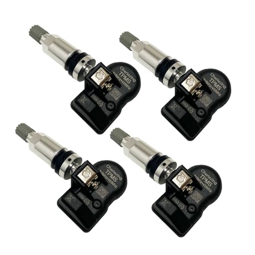 Universal Programmable TPMS Sensors, 2-in-1 Dual Frequency 315/433MHz, 4PCS