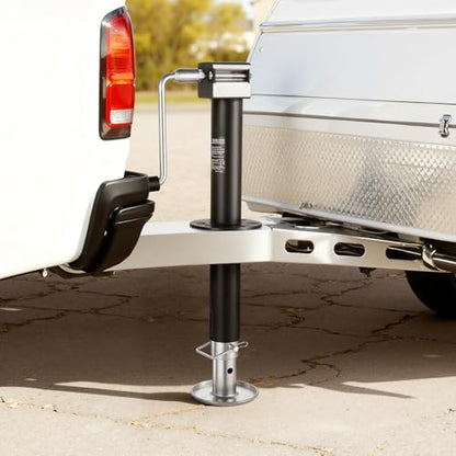 VEVOR 5000 lbs A-Frame Trailer Jack, 15-Inch Vertical Travel, Trailer Lift Jack with Adjustable 7-Level Drop Leg & Drill Socket, Cordless Drill Compatible, Suitable for RV, Utility, Yacht Trailers - size: 5000 lbs (25 inch Stroke)