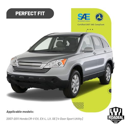 Headlights for 2007-2011 Honda CR-V EX, EX-L, LX, SE 4-Door