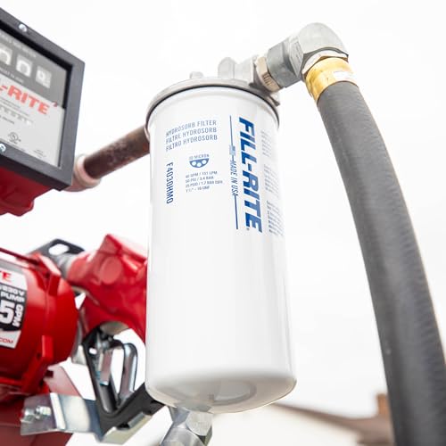 Fill-Rite F4030HM0 30 Micron Water Detecting Fuel Filter – 1.5"-16 UNF, 40 GPM High-Flow Replacement for Diesel & Gasoline Fuel Systems - style: 40 GPM 30 Micron Hydrosorb