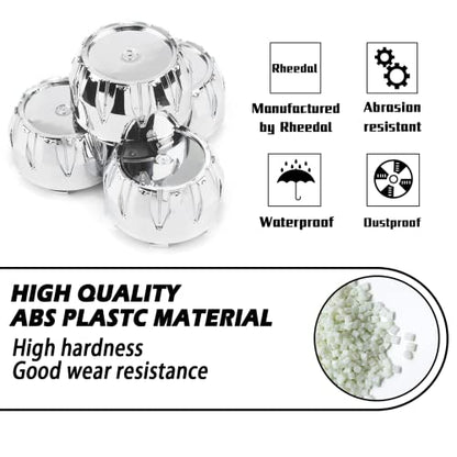 4Pcs 84mm(3.31inch) Center Caps for ION Alloy 171 179 Wheel Rim Replacement C101712MB C614101CB7 Hub Cap,(Chrome Out 84mm, Inner 79mm) - color: Chrome, size: 84mm Outer, 79mm Inner, Chrome