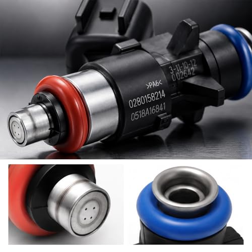 4 Holes Fuel Injector 0280158233, Replacement for Chrysler Replacement for Dodge Ram 1500/2500/3500 3.6L and More, Replaces 5184085AC, 4G2269 FJ1147