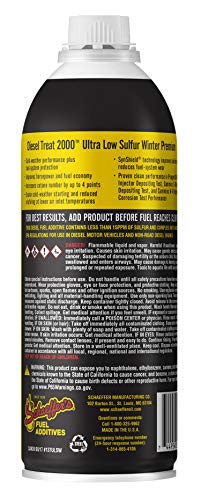 Schaeffer Manufacturing Co. 0137ULSW-042S Diesel Treat 2000 Ultra Low Sulfur Winter Premium, 1-Pint Bottle
