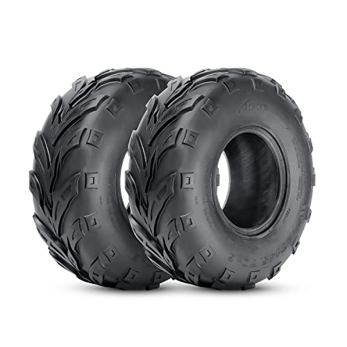 HALBERD 145/70-6 ATV Tires, 4PR Go Kart Street Mini Bike Tires, Set of 2 - size: 145/70-6*2