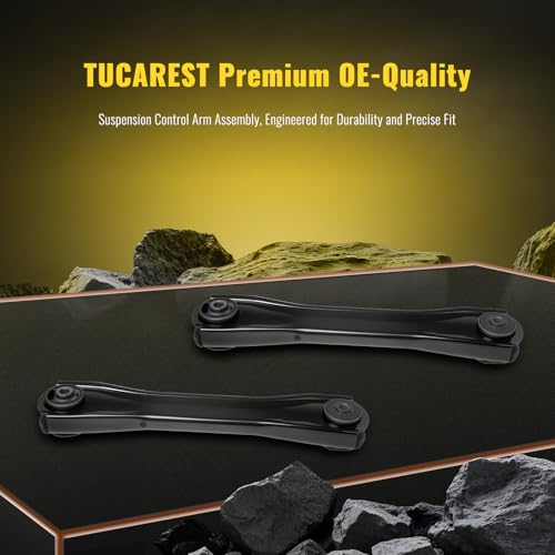 TUCAREST 2Pcs K620245 (Pair) Left Right Rear Lower Control Arm Assembly Compatible With 1993 94 95 96 97 1998 Je-ep Grand Cherokee Driver Passenger Side Suspension - size: K620245 (93-98 Grand Cherokee,Rear Lower)