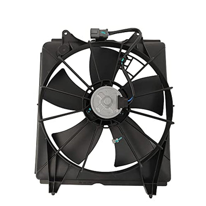 PartsFlow Radiator Cooling Fan & A/C Condenser Fan Left & Right For 2007 2008 2009 Honda CR-V 620245 - color: For Honda CRV