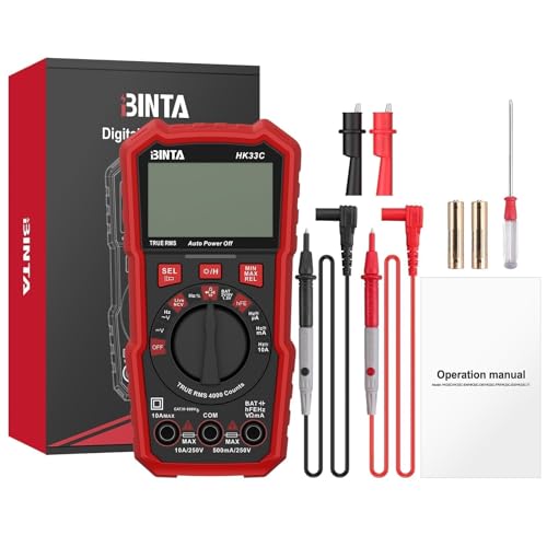 BINTA Digital Multimeter 4000 Counts NCV Auto-Ranging Voltmeter Multimeter - style: 4000 Counts