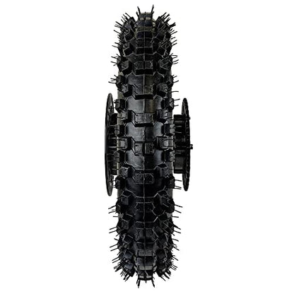 12" Rear Wheel 80/100-12 Tire Assembly For Dirt Pit Bike 125cc 140cc 150cc Apollo SSR XR CRF TaoTao Includes Brake Rotor and 428 Sprocket (12 inch) - size: 12 inch