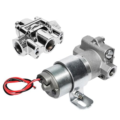 110 GPH Electric Fuel Pump with Regulator – Model 12-802-1 for High-Performance Applications (Zinc, 110 GPH) - color: 110 GPH