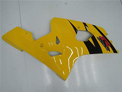 YTL Yellow Black Full Fairing Fit for Suzuki 2004-2005 GSXR 600/750 - color: 009 Yellow Black