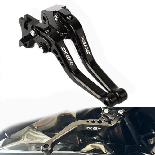 Motorcycle Brake and Clutch Levers Fit For ZX-6R ZX636 2019-2024 2025 2026 - color: Black
