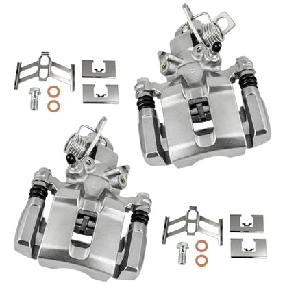 cciyu Rear Left & Right Disc Brake Calipers Assembly 19-B1447 19-B1446 - size: Rear[19-B1447+19-B1446]