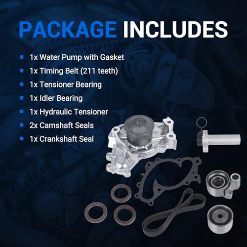 Autoround Timing Belt Kit with Water Pump Fits Toyota Camry 94-01