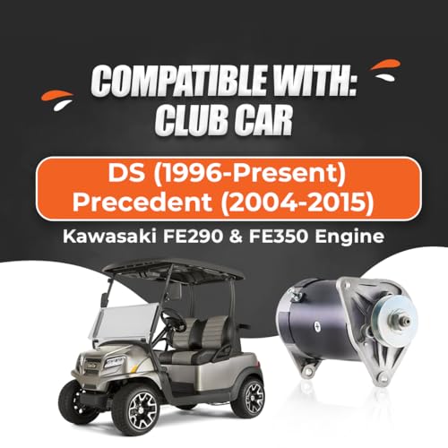 23A 12V Starter Generator for Club Car DS FE290 FE350 1996-up Golf Cart |Club CAR Precedent 2004-2015 | 1-Yr Warranty || 1018337-01 101833701CC 15404 G096503 GHI0001 308-102 SG806 34175101 420-46001
