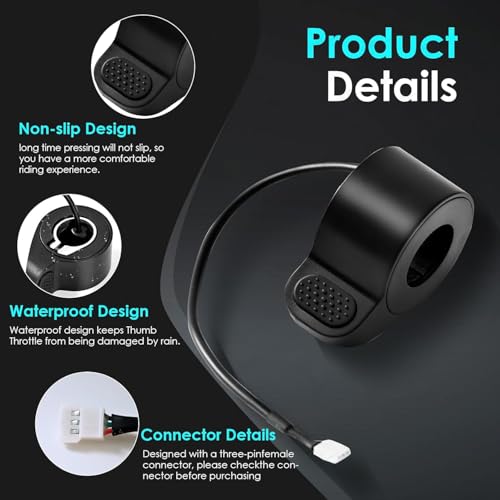 Throttle Accelerator Electric Scooter Thumb Throttle Replacement Compatible with GOTRAX GXL V2 Scooter Finger Thumb Speed Throttle Replacement Accessories