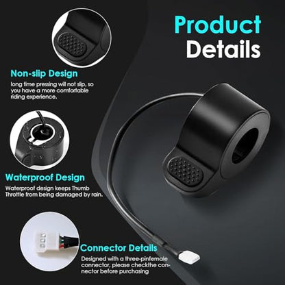 Throttle Accelerator Electric Scooter Thumb Throttle Replacement Compatible with GOTRAX GXL V2 Scooter Finger Thumb Speed Throttle Replacement Accessories
