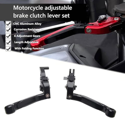 Brake Clutch Levers Replacement for Enfield Himalayan 410 411 - color: Black