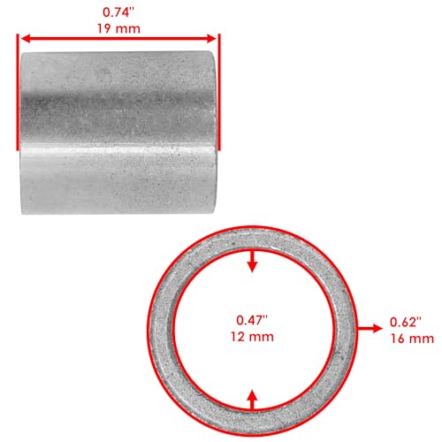 Caltric Exhaust Muffler Silencer And Kit Compatible with Polaris Scrambler 500 4X4 2X4 2000 2001-2004
