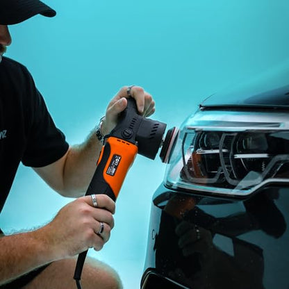 AUTIWOZ Mini 2/3inch Car Buffer Polisher, 12mm Random Orbital DA Kit - size: k2