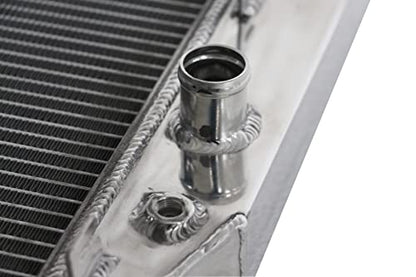 3 Row Radiator Fits 1997-2004 Chevrolet Corvette Base Coupe 2-Door 5.7L 350Cu. V8 C5 Z06 Polished Aluminum 24.75"×18"