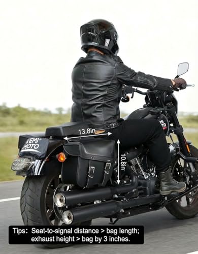 KEMIMOTO Motorcycle Saddlebags 30L Large Capacity Universal Saddle Bags