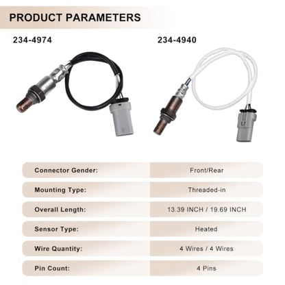 Oxygen O2 Sensor Upstream Downstream for Chevy Silverado 14-17 Tahoe 15-18