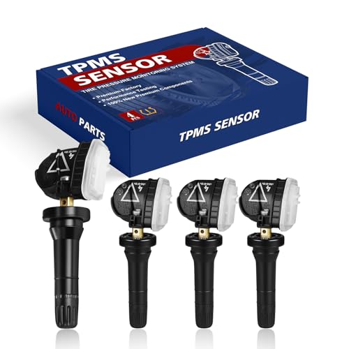Pre-Programmed Tire Pressure Monitoring Sensor 433MHz TPMS Sensor Compatible with Chevy 2016-2022 Traverse Malibu 2017 2018 Impala 2019 2020 2021 2022 Silverado 1500 2500hd 4PCS 13598773