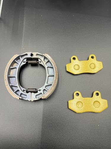 GY6 150cc Motorcycle Brake Replacement Kit, Front Ceramic Pads, Rear Drum Shoes