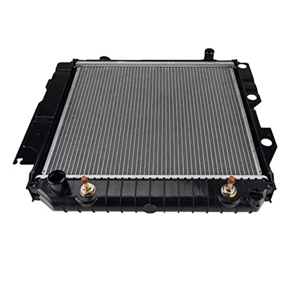 PHILTOP Automotive Replacement Engine Radiator for 1987-2006 Wrangler(w/o Quick Disconnect Fittings) External Transmission Oil Cooler Included - size: 1987-1995 1997-2006 Wrangler
