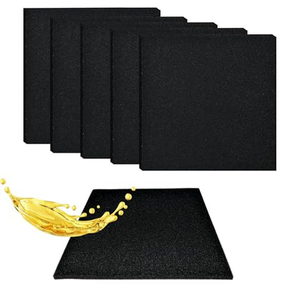 5 Pcs Oil Drain Splash Pad, 22'' Square No Splatter Pad Oil Splash Pad Fits Most Oil Drains Anti Splash Oil Change Mat for Car Changing Oil Transmission Drain Pan - size: 5 PCS 22 IN